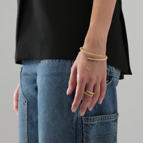 Bracciale chiodo dorato 2570