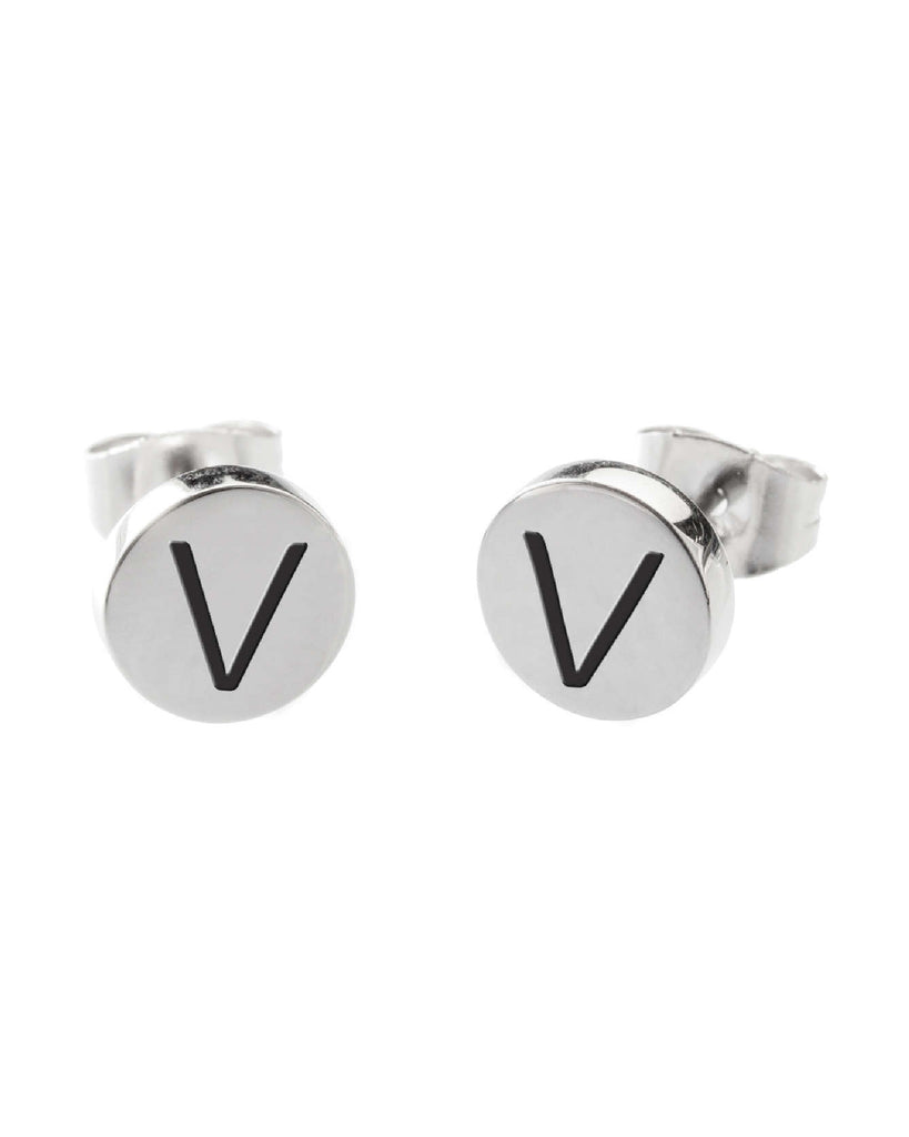 18or022v Orecchini con lettera "V"