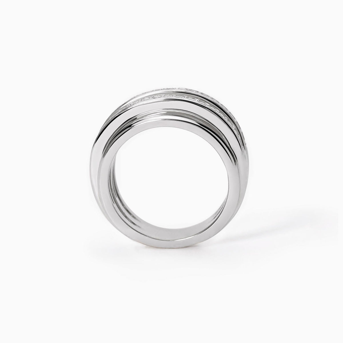 Anello a doppia fascia KIM - Gioielleria Fondente