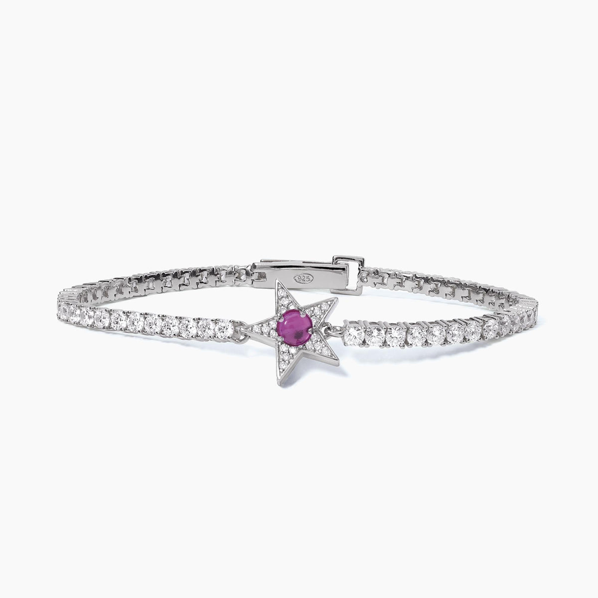 Bracciale tennis stella con tormalina sintetica STARLET - Gioielleria Fondente