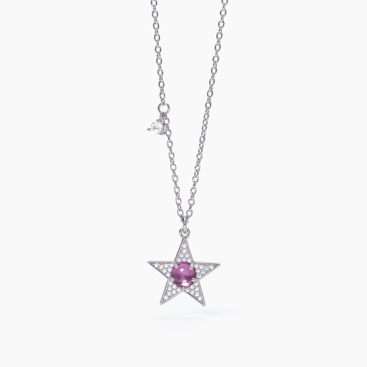 Girocollo stella con tormalina sintetica STARLET - Gioielleria Fondente