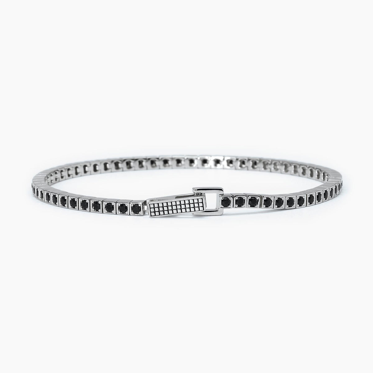 Bracciale tennis nero TENNIS CLUB - Gioielleria Fondente