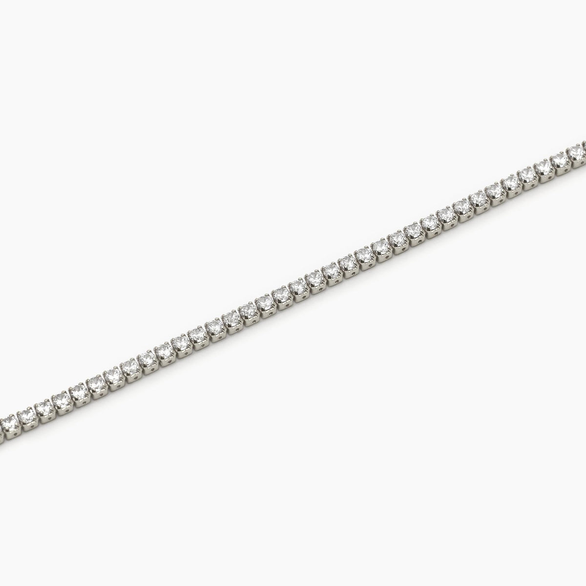 Cavigliera in argento con zirconi bianchi MINI TENNIS - Gioielleria Fondente
