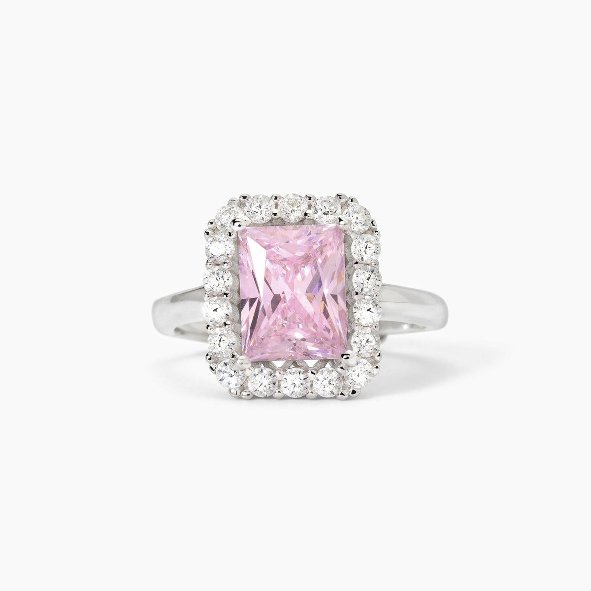 Anello in argento con zircone rosa DESIDERIO INFINITO - Gioielleria Fondente