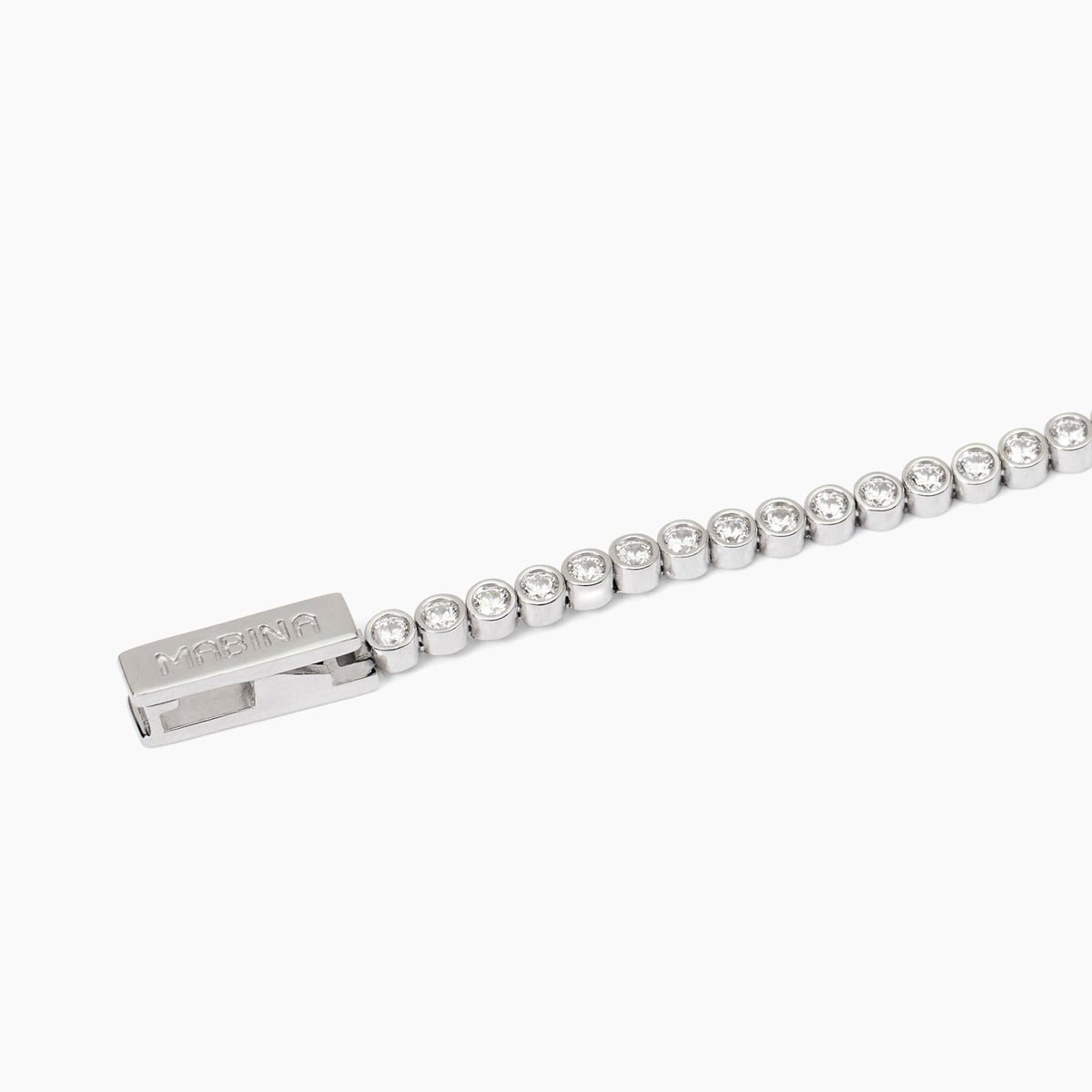 Bracciale tennis in argento con zirconi bianchi PRIVILEGIO - Gioielleria Fondente