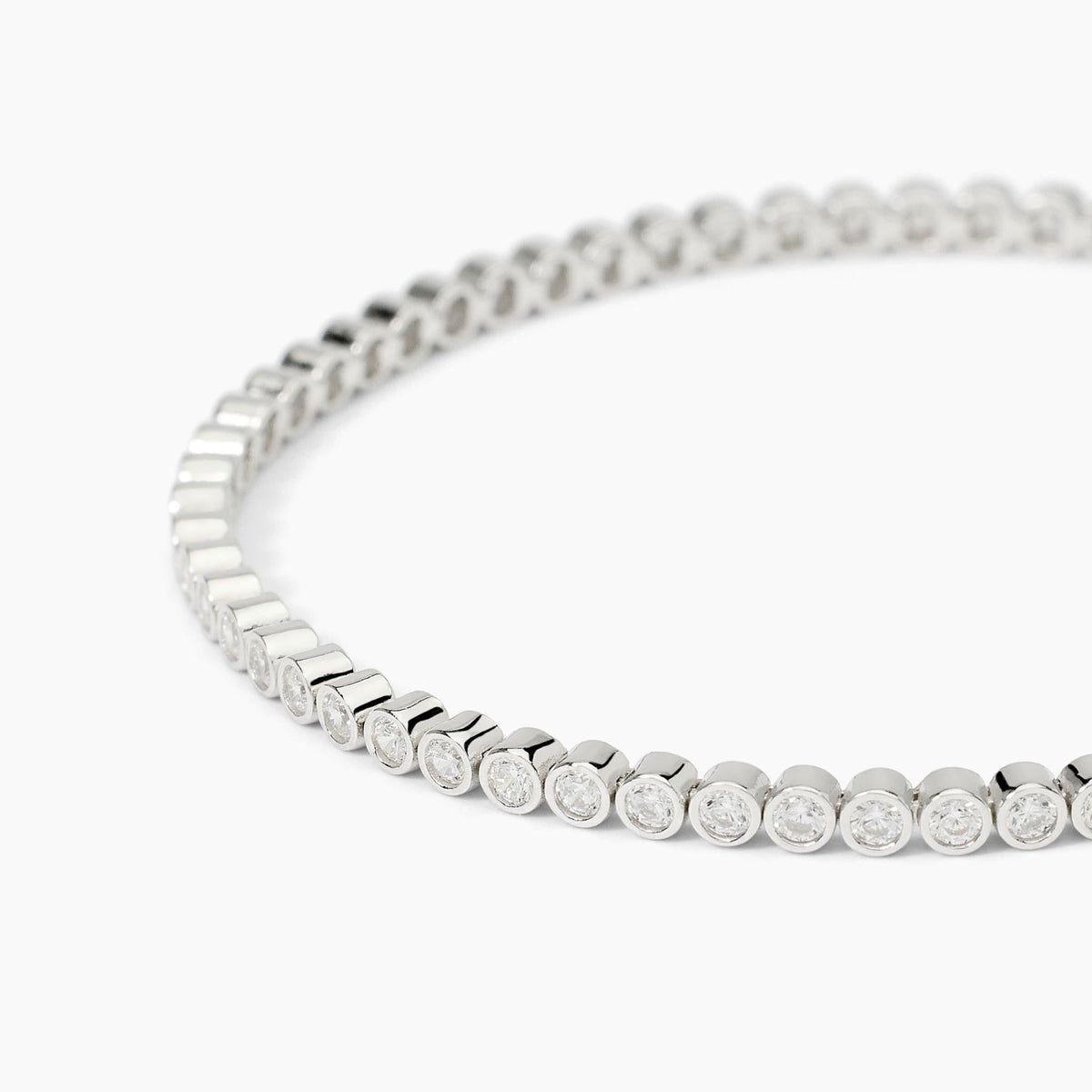 Bracciale tennis in argento con zirconi bianchi PRIVILEGIO - Gioielleria Fondente