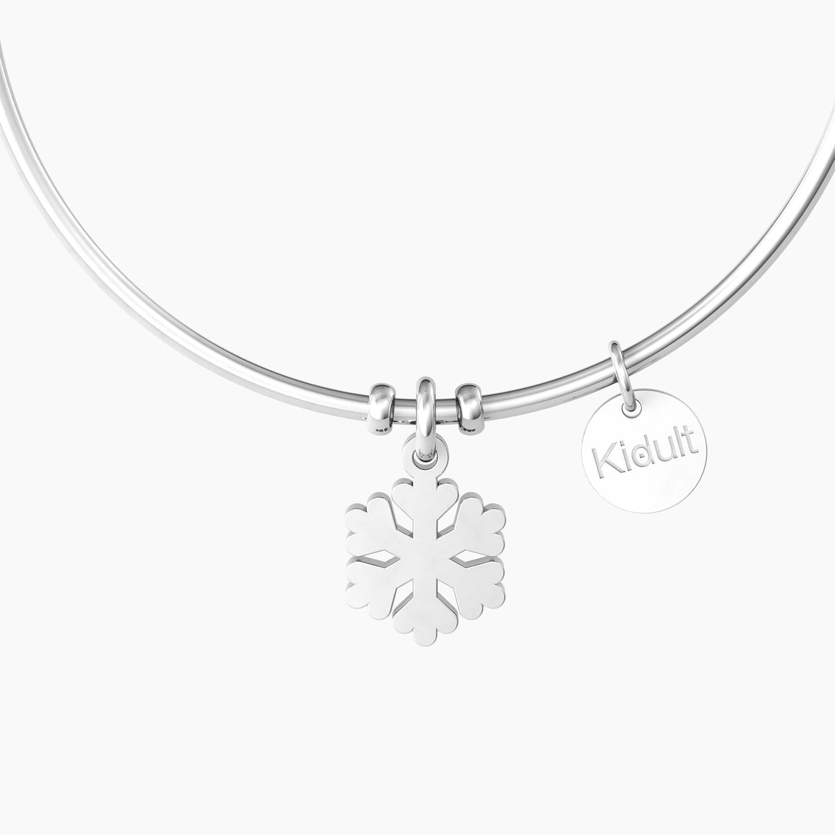Bracciale rigido con ciondolo fiocco di neve FIOCCO DI NEVE | PERFEZIONE - Gioielleria Fondente