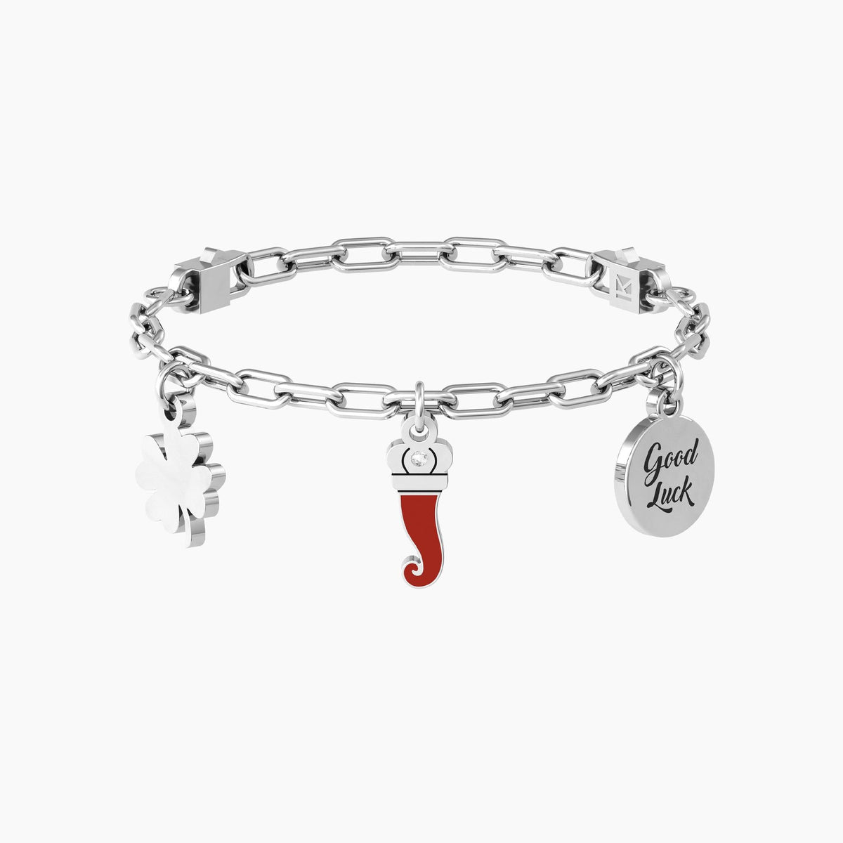 Bracciale regolabile portafortuna con ciondoli CORNETTO | PROTEZIONE - Gioielleria Fondente