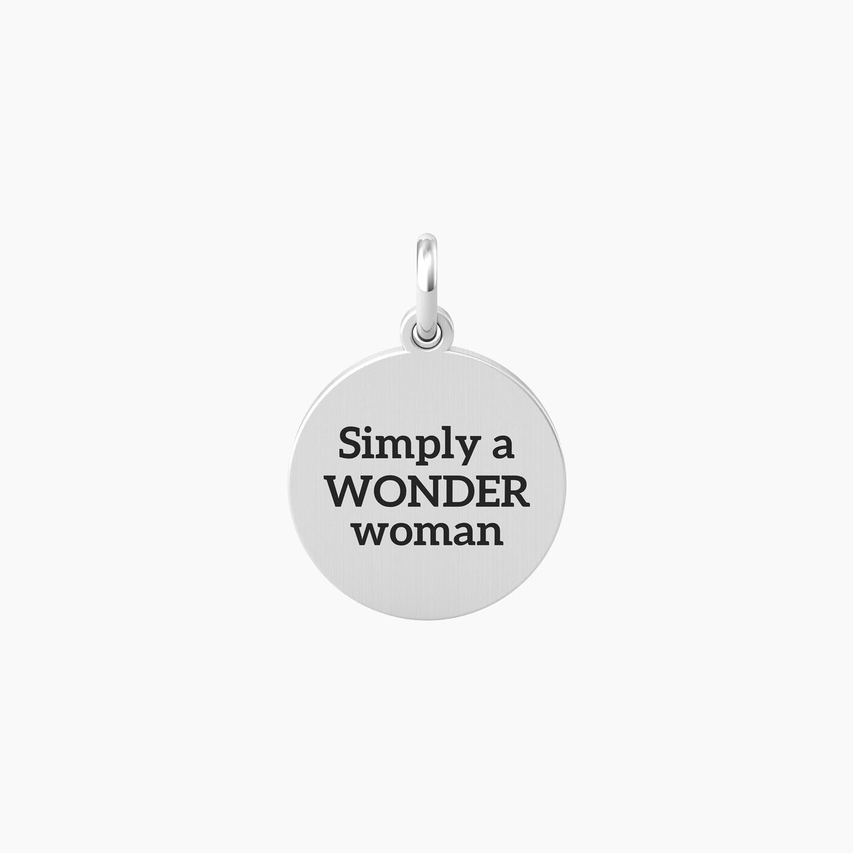 Ciondolo con scritta SIMPLY A WONDER WOMAN - Gioielleria Fondente