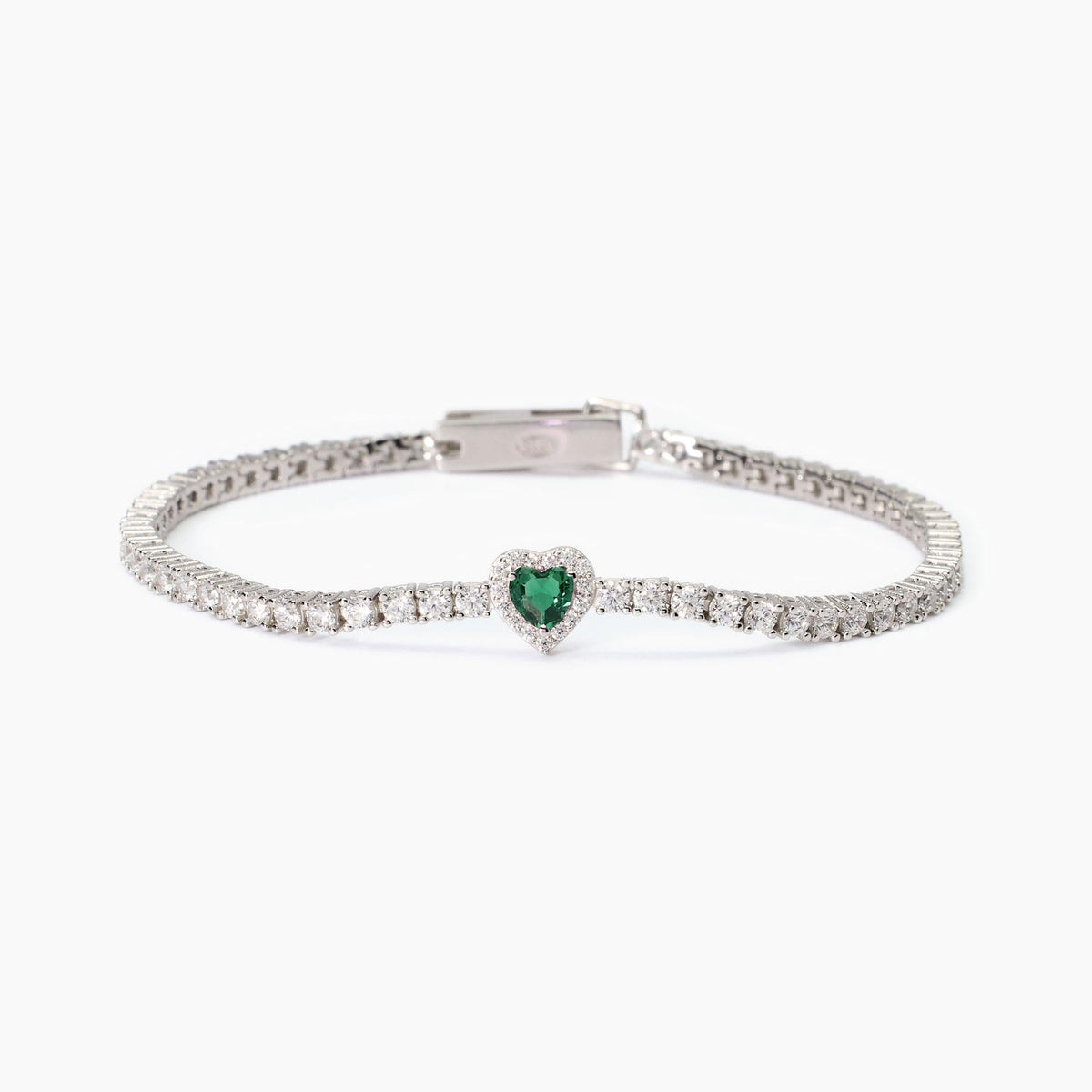 Bracciale tennis donna con smeraldo LOVE AFFAIR - Gioielleria Fondente