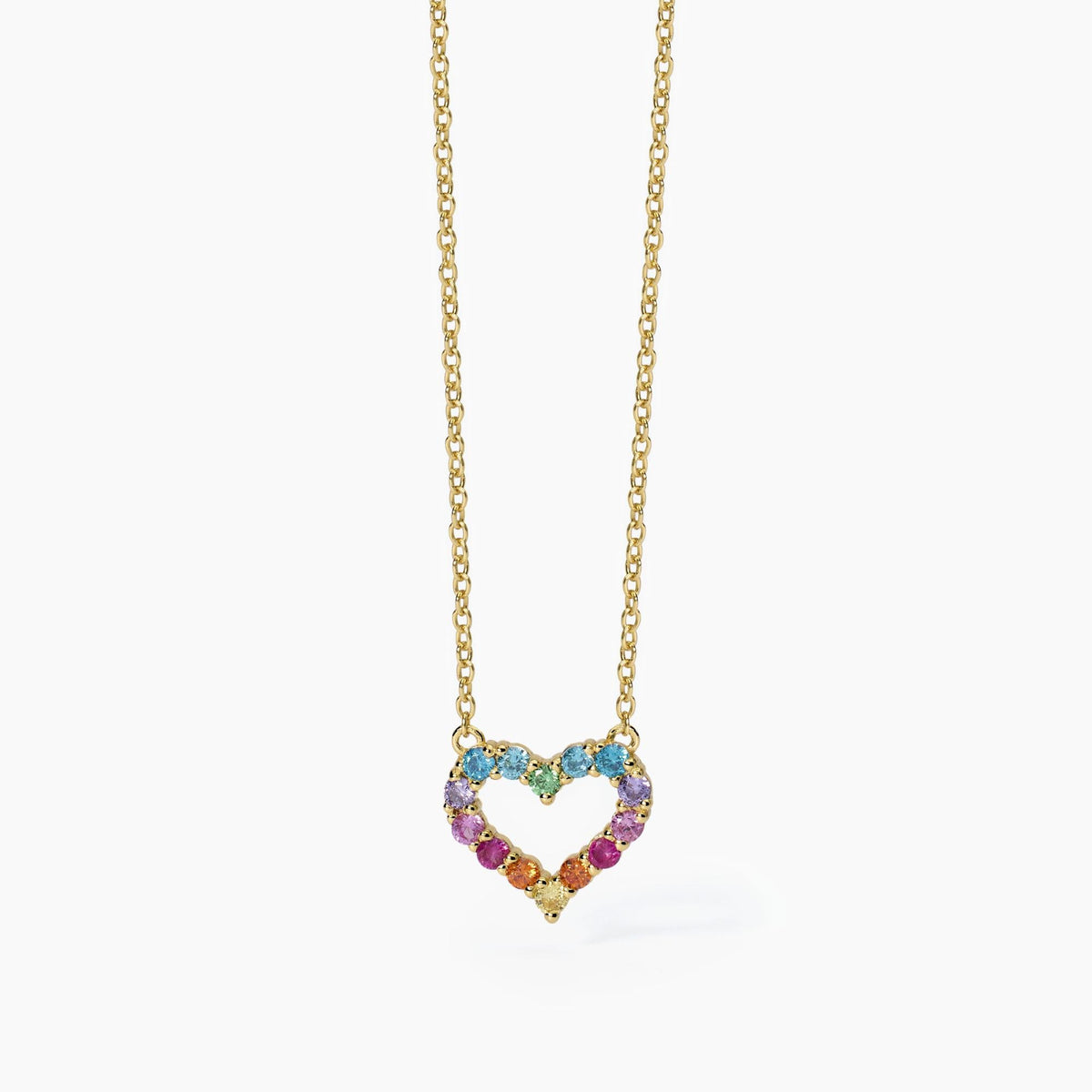 Girocollo in argento placcato oro con cuore HAPPY LOVE - Gioielleria Fondente
