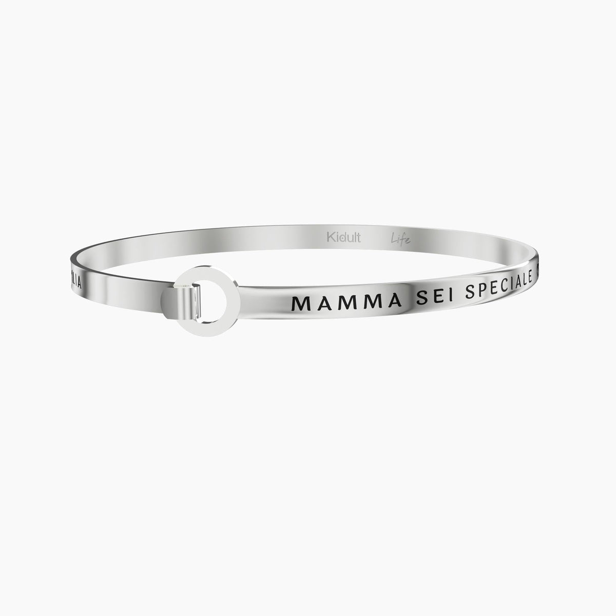 Bracciale rigido con scritta mamma LA NOSTRA FAMIGLIA…