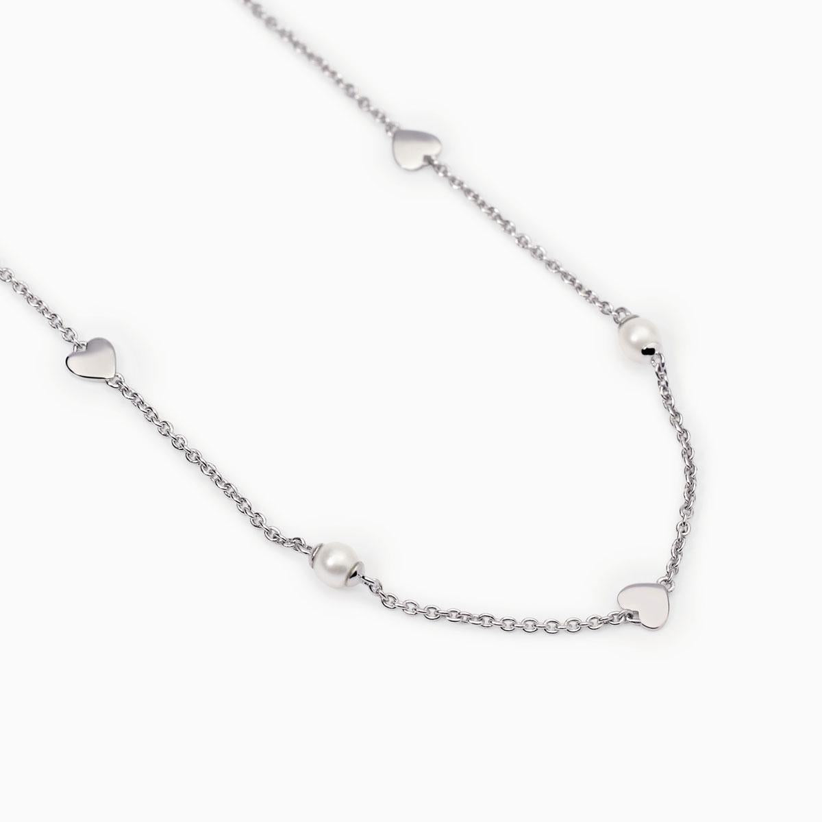 Girocollo con cuori e perle SKY LOVE