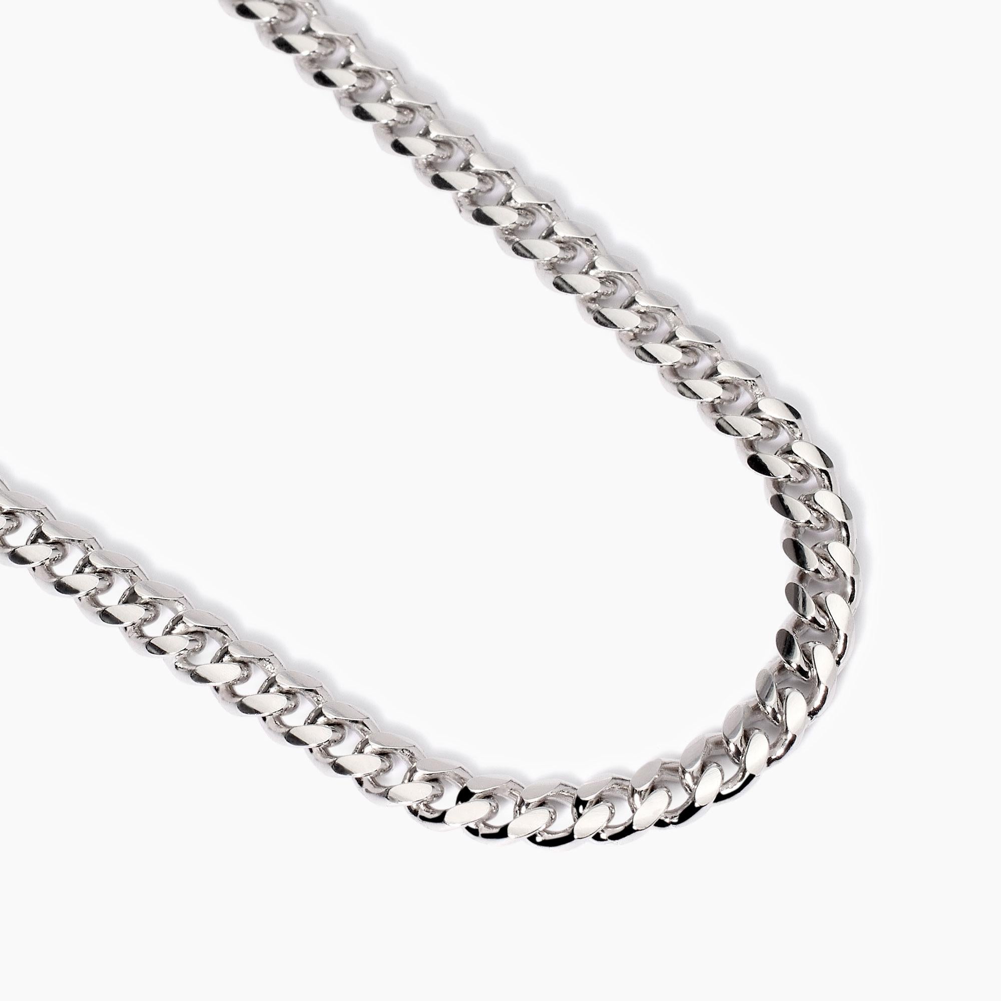 Collana uomo con catena diamantata Denim