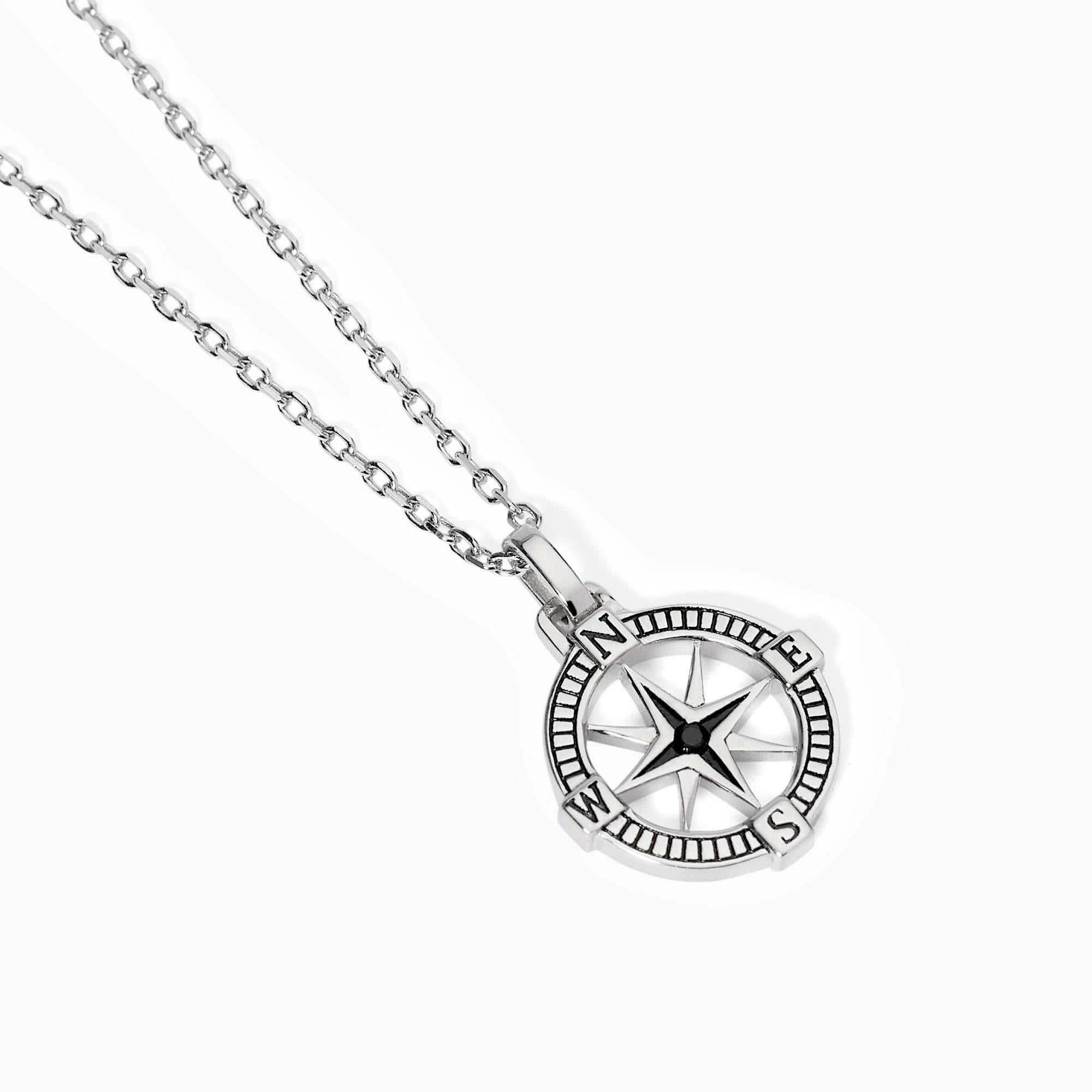 Collana uomo con rosa dei venti Journey