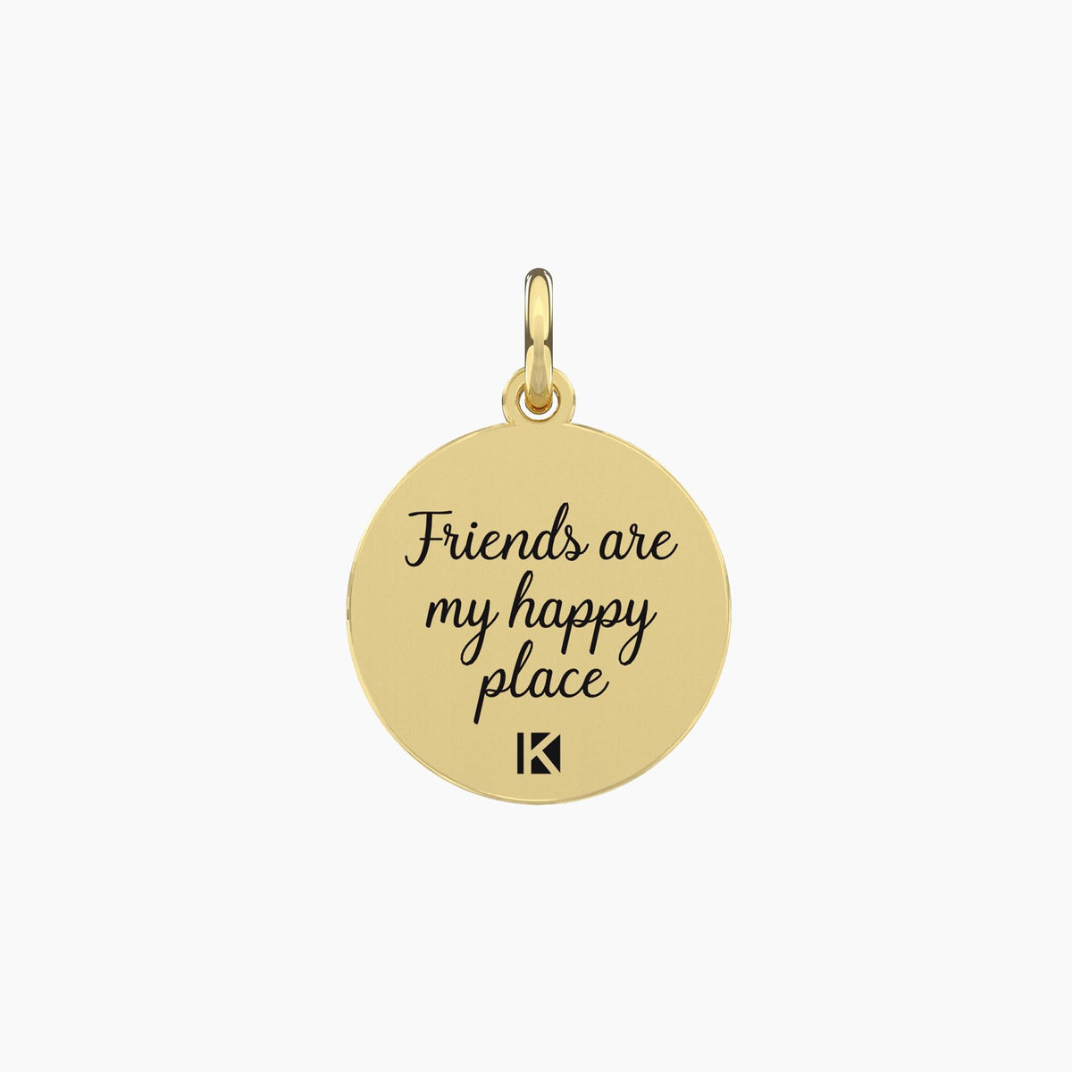 Ciondolo dorato con scritta friends Stella | Happy place