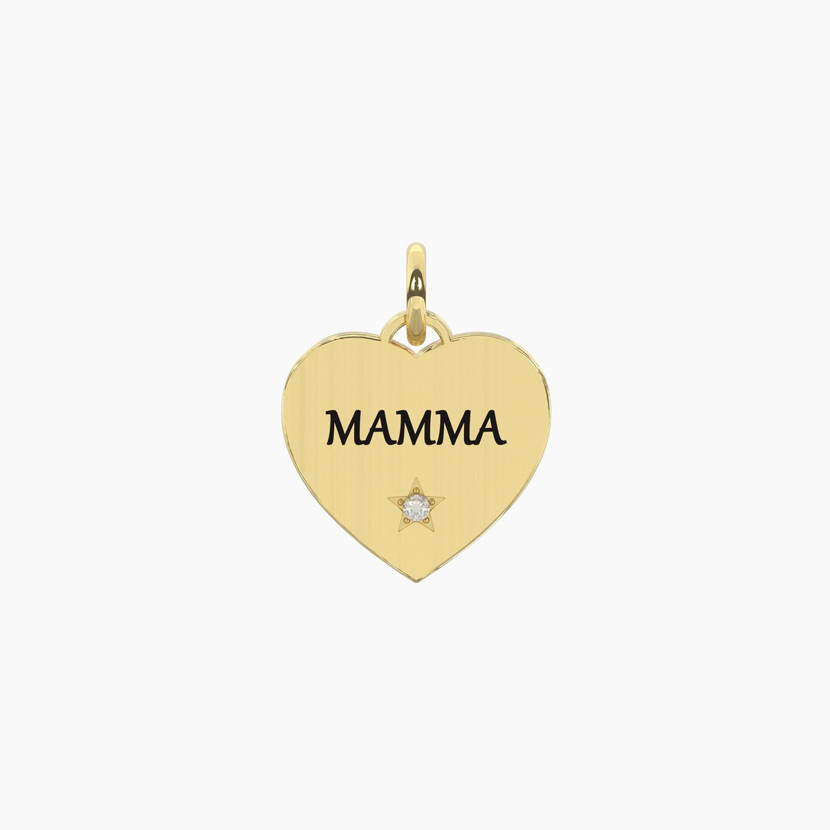 Ciondolo dorato con scritta mamma Mamma | felicità