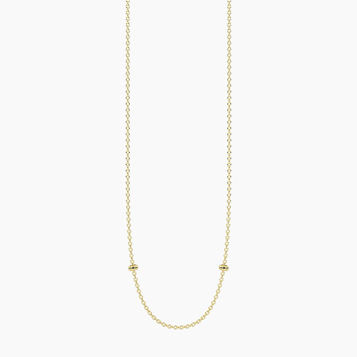 Collana dorata con catena rolò Alba
