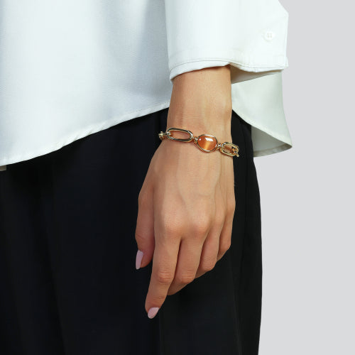 Bracciale con pietre occhio di gatto 2762