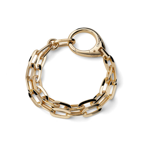 Bracciale maxi moschettone dorato 2767