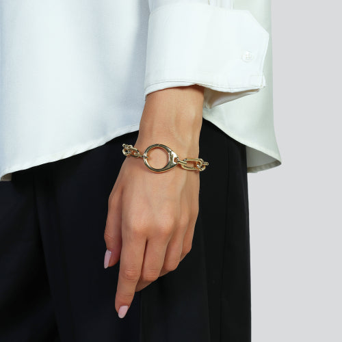 Bracciale forzatina dorato 2672