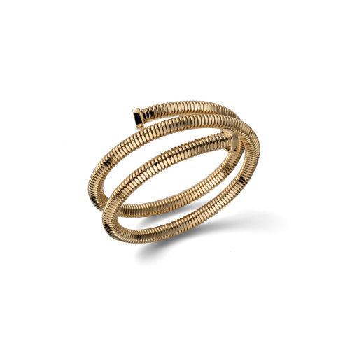 Bracciale Tubogas tre giri dorato 2849