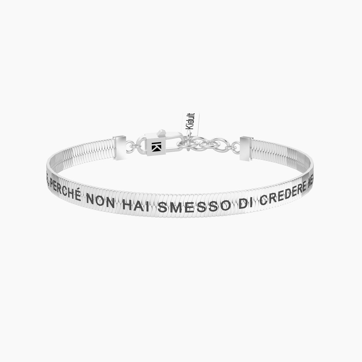 Bracciale regolabile con scritta per papà La nostra famiglia…