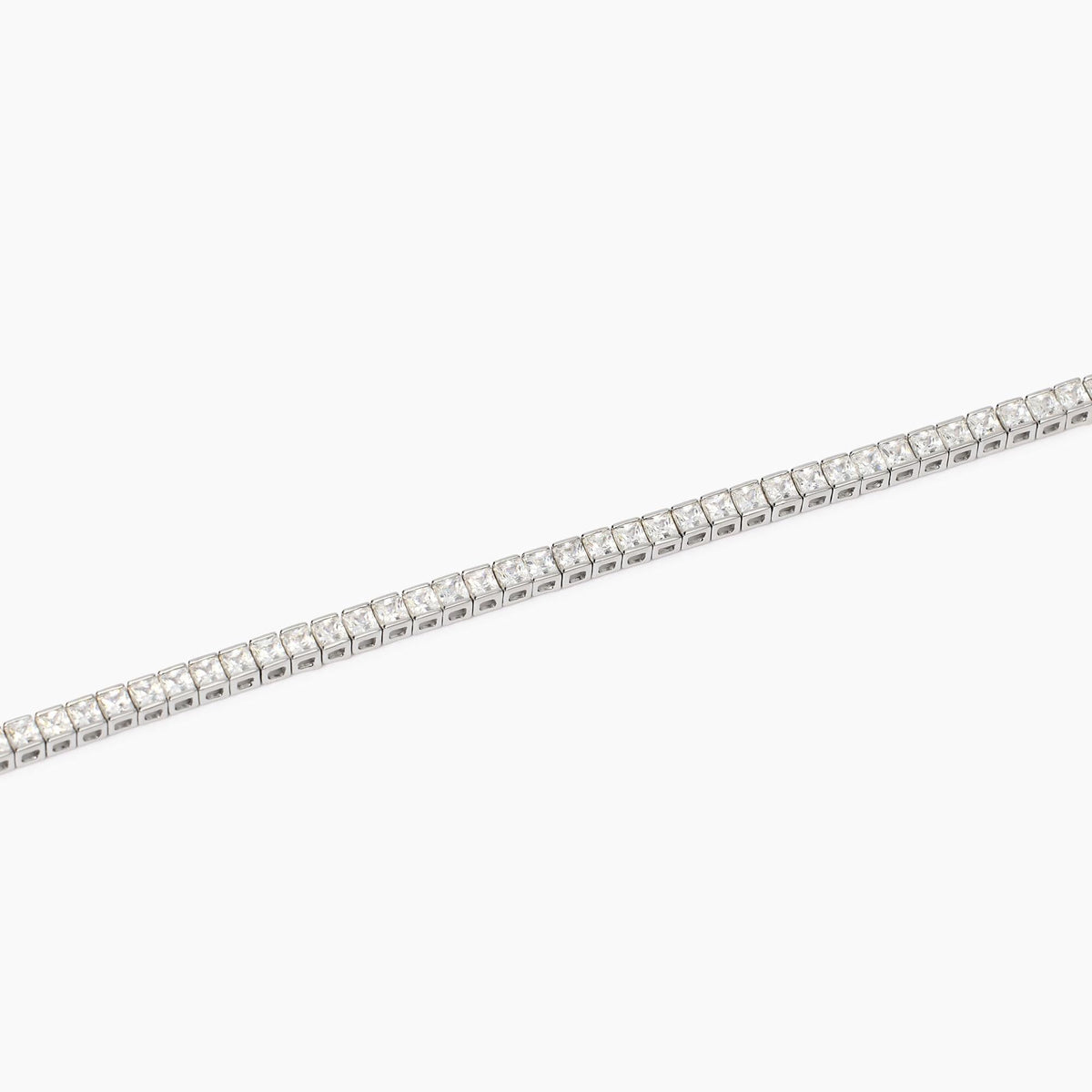 Bracciale tennis uomo con zirconi bianchi Tennis Club