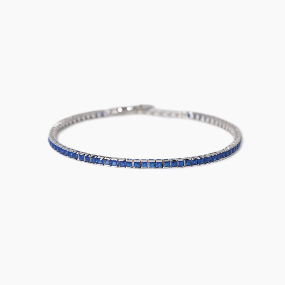Bracciale tennis uomo con zaffiri sintetici Tennis Club