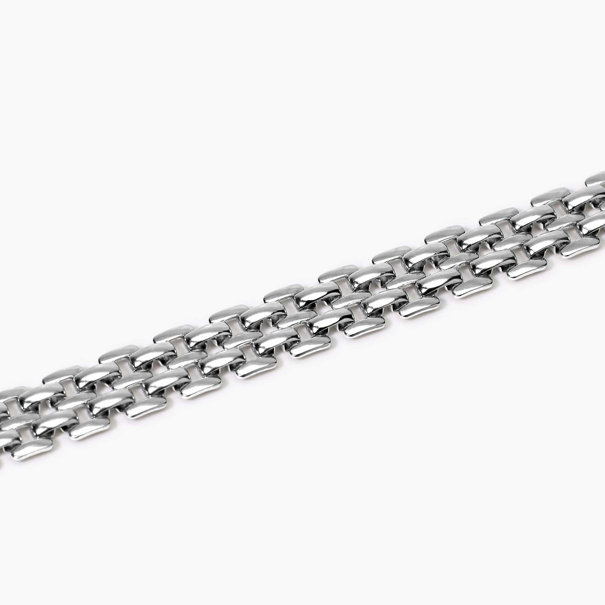 Bracciale in acciaio con catena panther Style 06