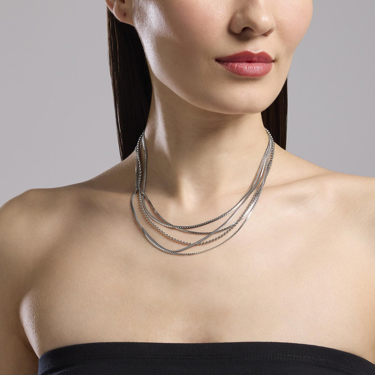 Girocollo da donna con catene multiple Style 08