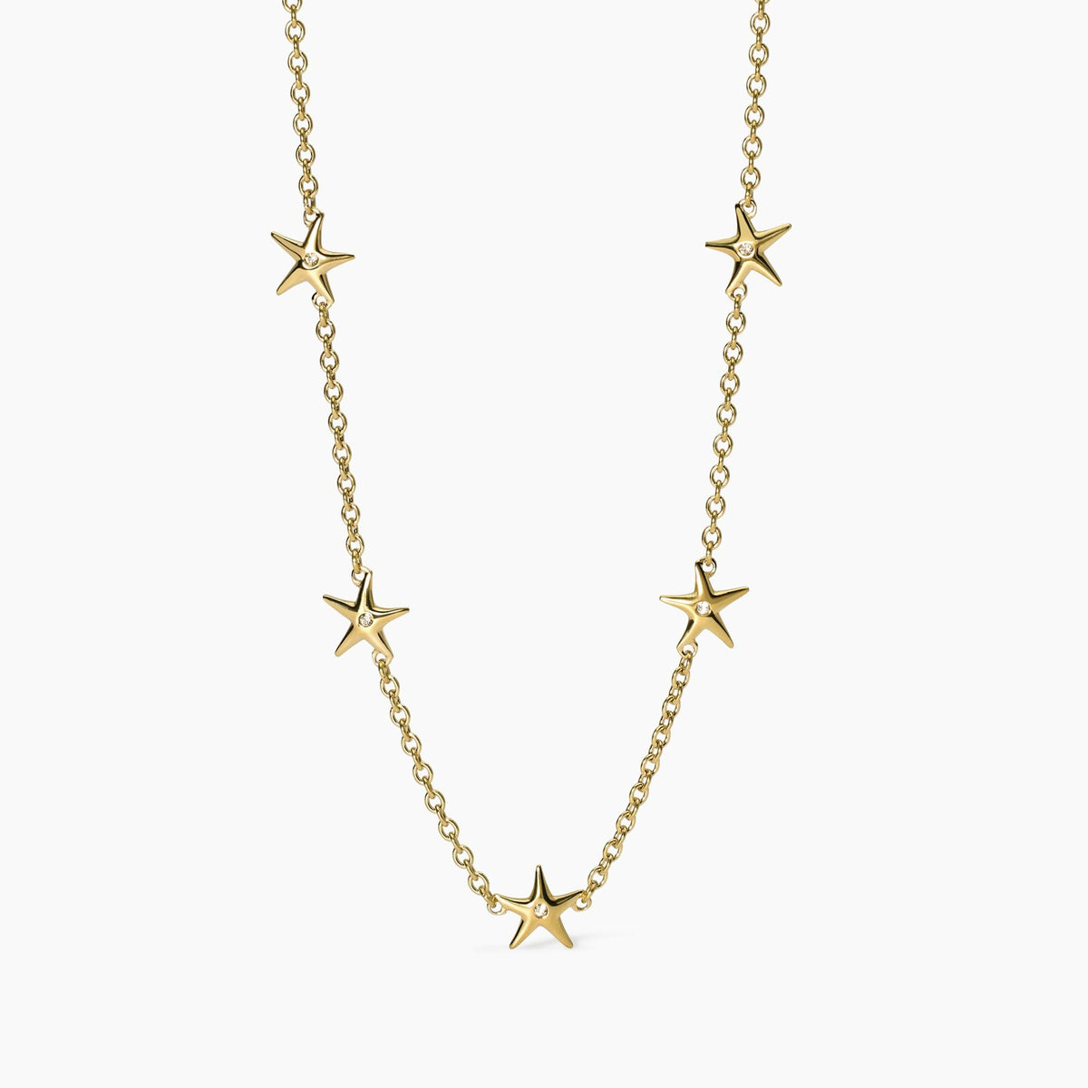 Girocollo dorato con stelle marine Style 19