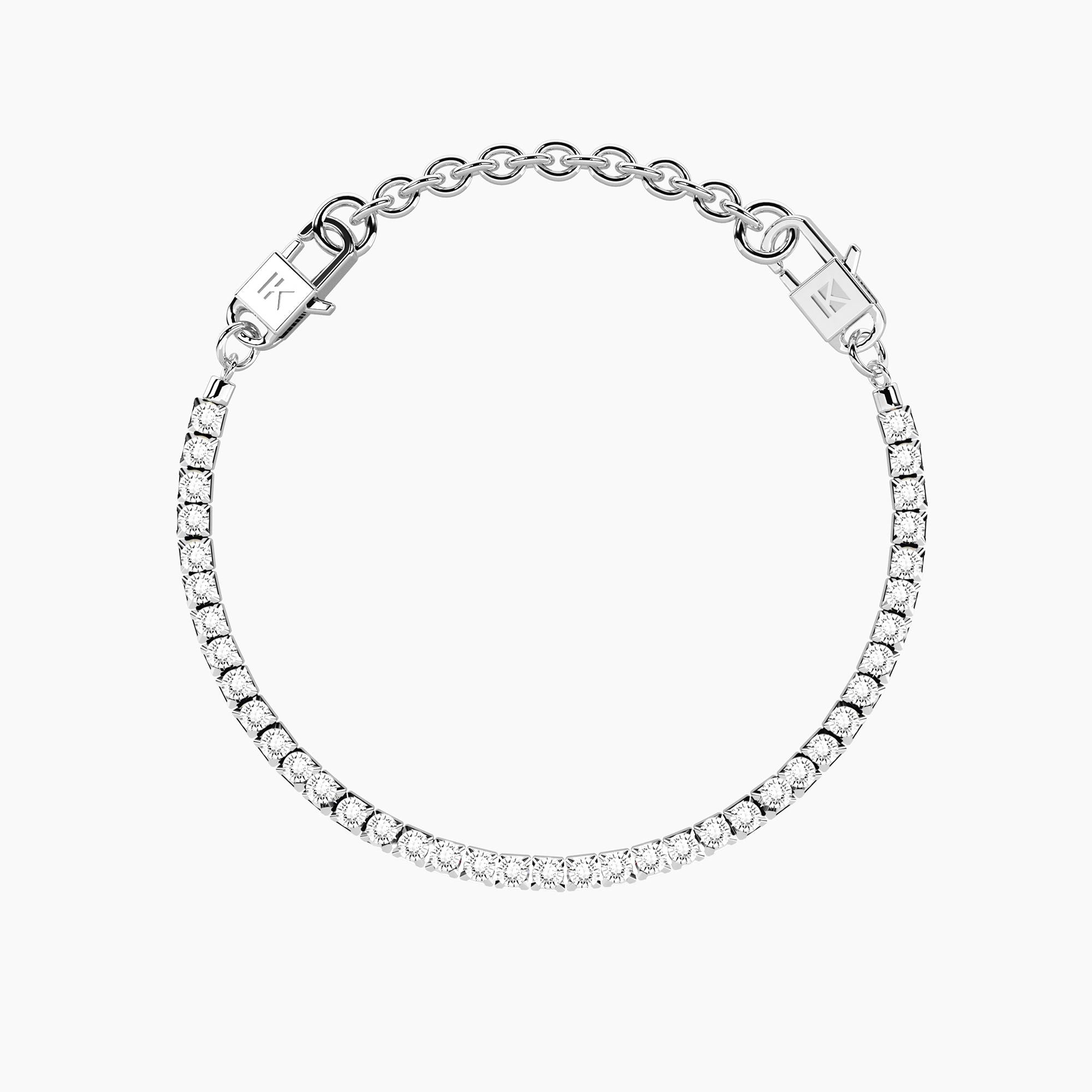 Bracciale tennis componibile Milleluci