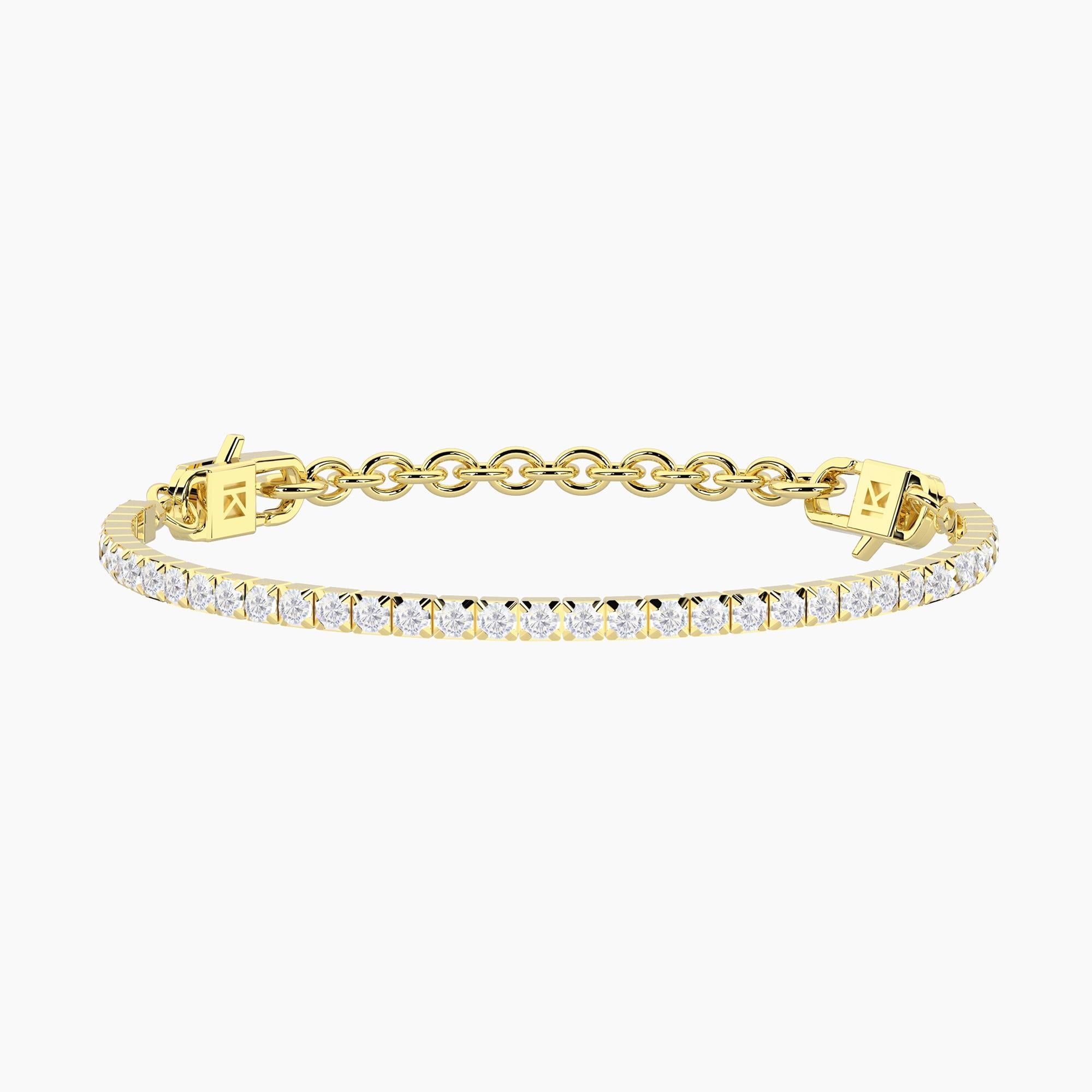 Bracciale tennis dorato componibile Milleluci