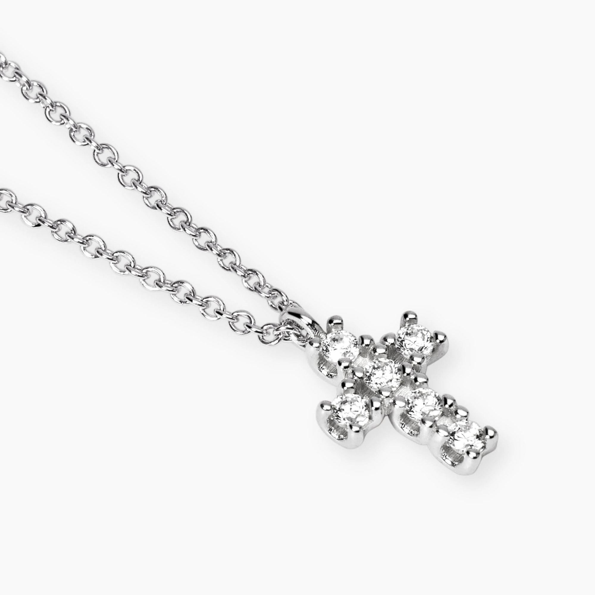 Girocollo con croce in diamanti lab-grown My Diamond