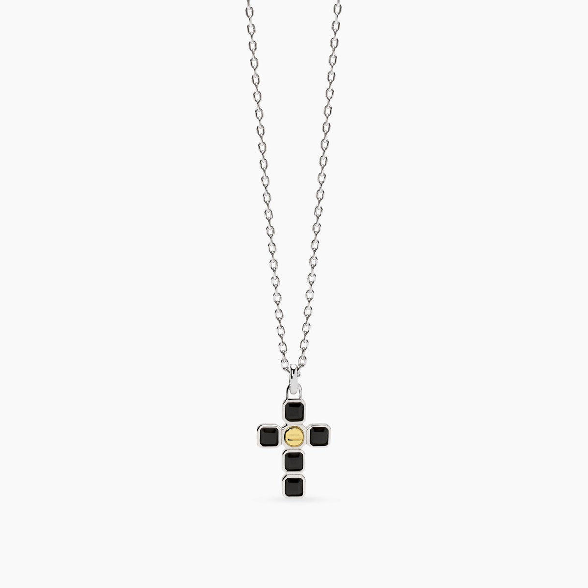 Collana croce con zirconi Mystical