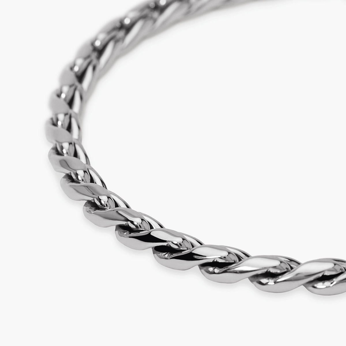 Bracciale uomo in acciaio con catena cardano Style 34