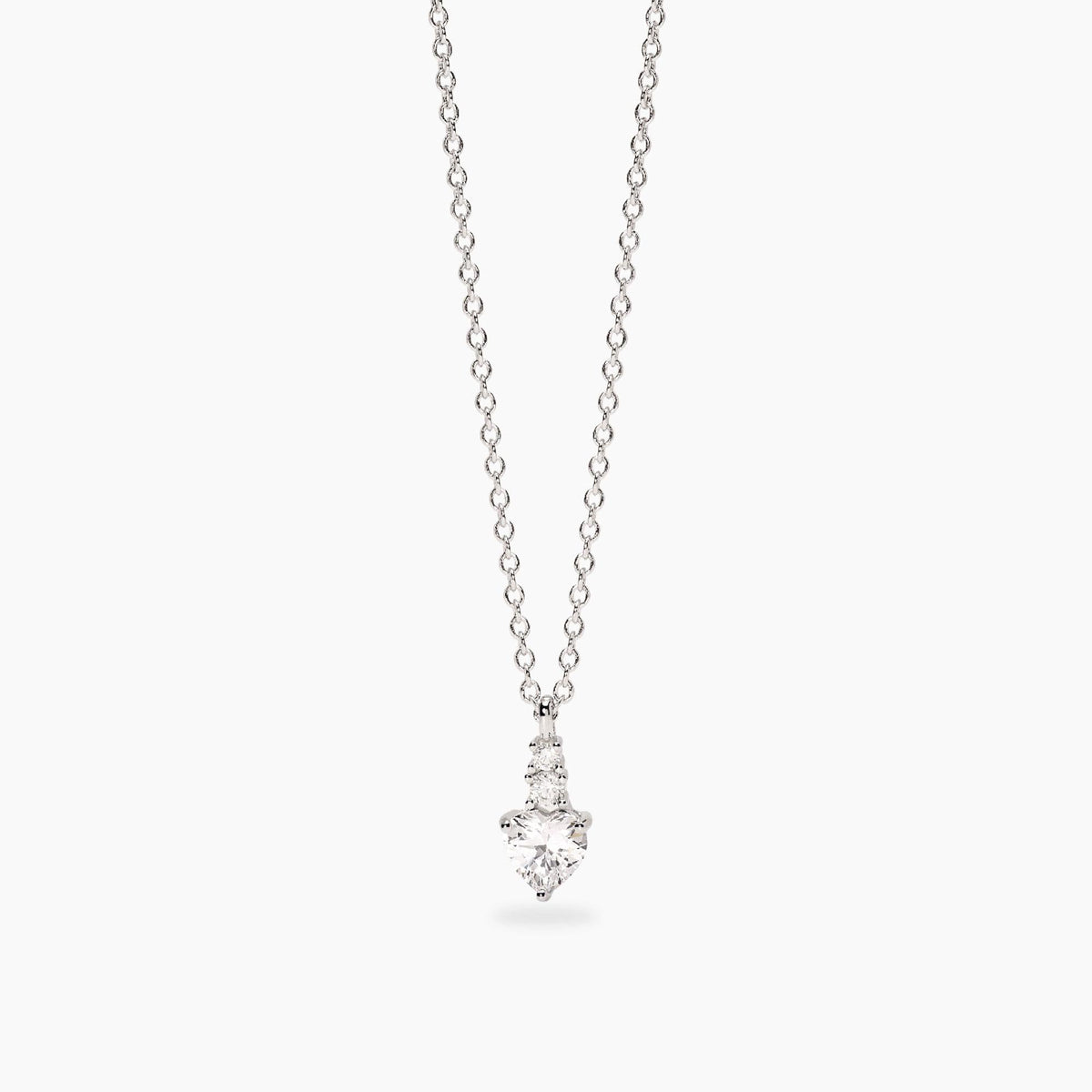 Girocollo con pendente con zirconi taglio cuore ROUGE