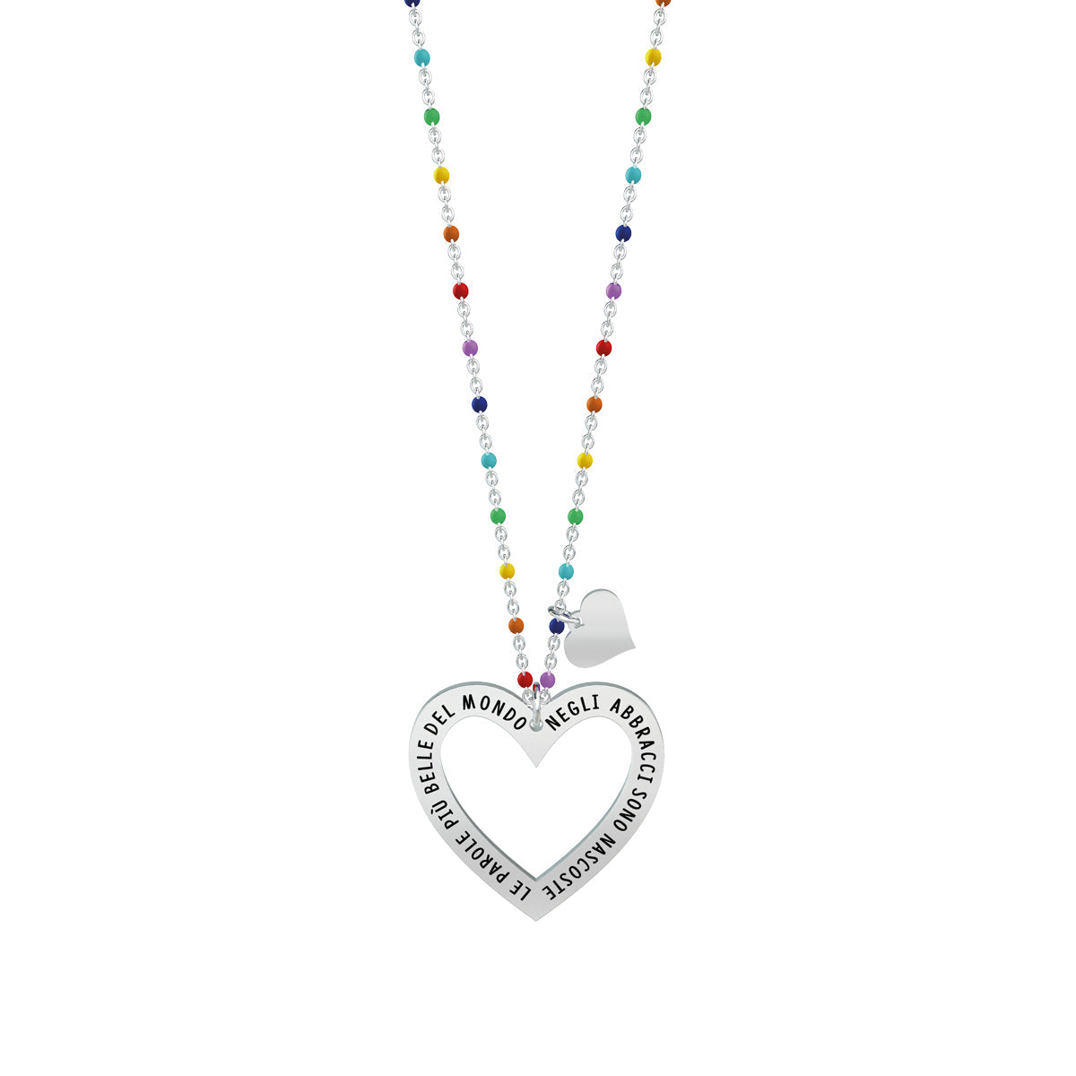 751013 Collana Love "Negli abbracci sono nascoste le parole più belle del mondo"