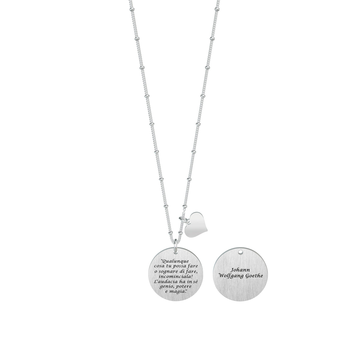 751125 Collana Philosophy "Qualunque cosa tu possa fare o sognare di fare incominciala! l'audacia ha in sé genio potere e magia."