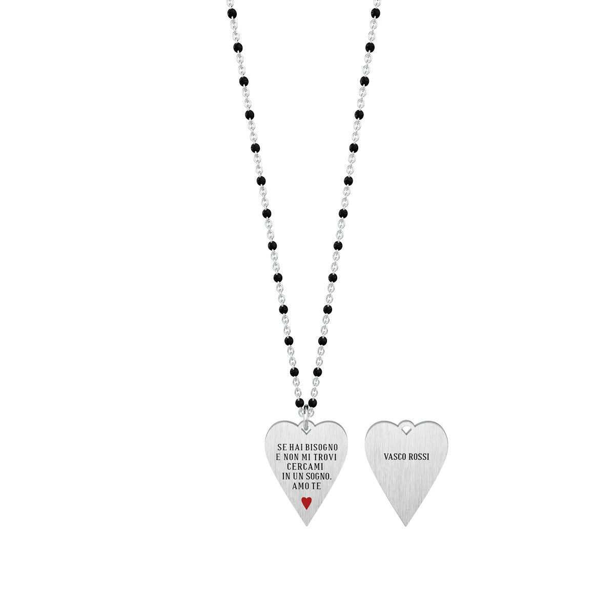 751136 Collana Vasco "Se hai bisogno e non mi trovi cercami in un sogno. Amo te"