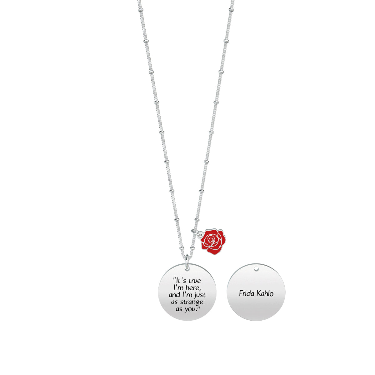 751154 Collana Frida Kahlo "it's true i'm here and i'm just as strange as you"