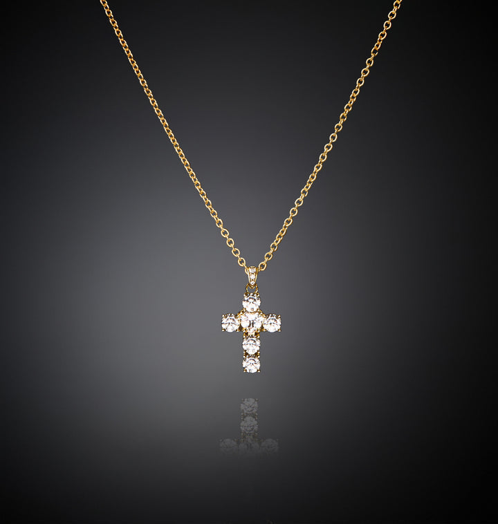 Collana Pendente Bold Cross Small - Gioielleria Fondente
