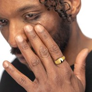 Anello a fascia larga bombata