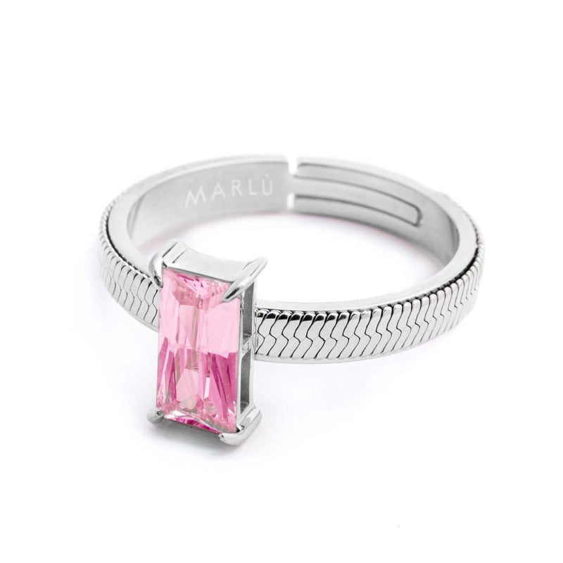 Anello con zircone baguette - Gioielleria Fondente