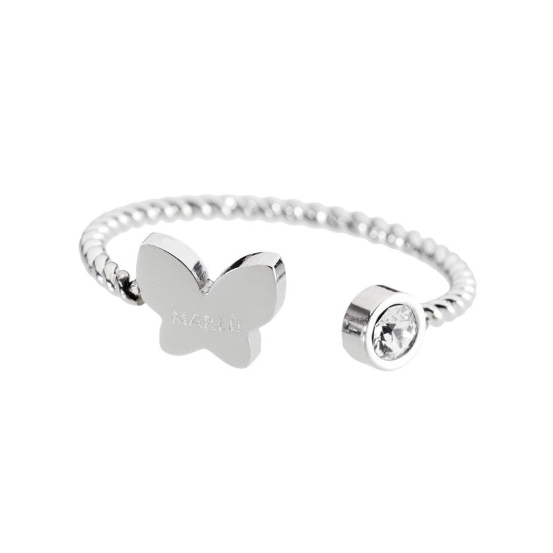 18an039-f Anello falange farfalla swarovsky