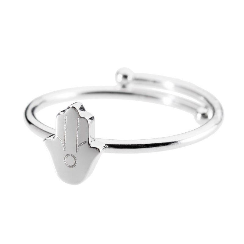 18an025 Anello con mano di fatima