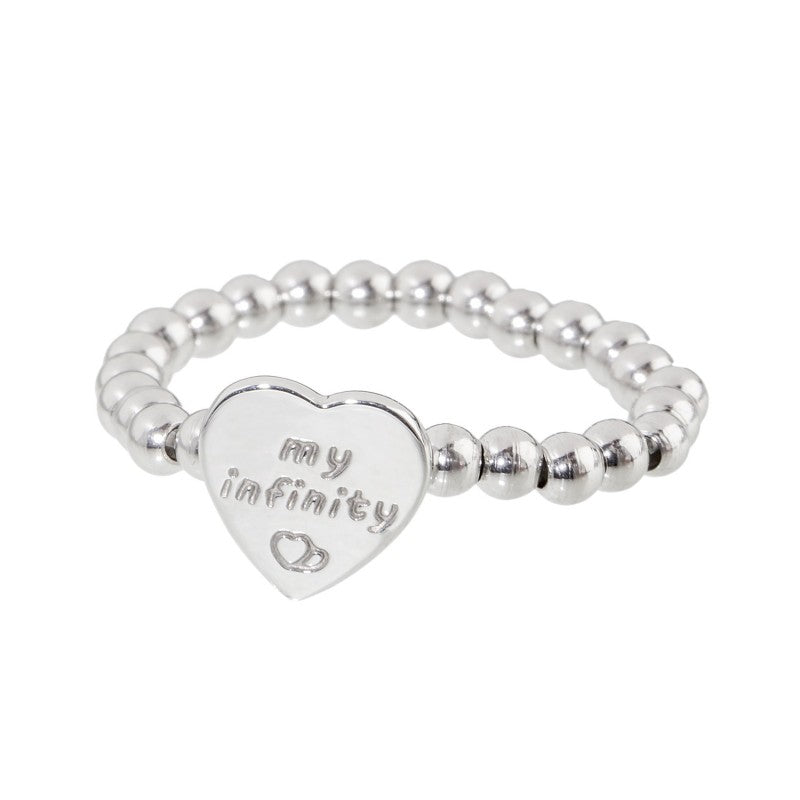 18an019 Anello sfere cuore my word
