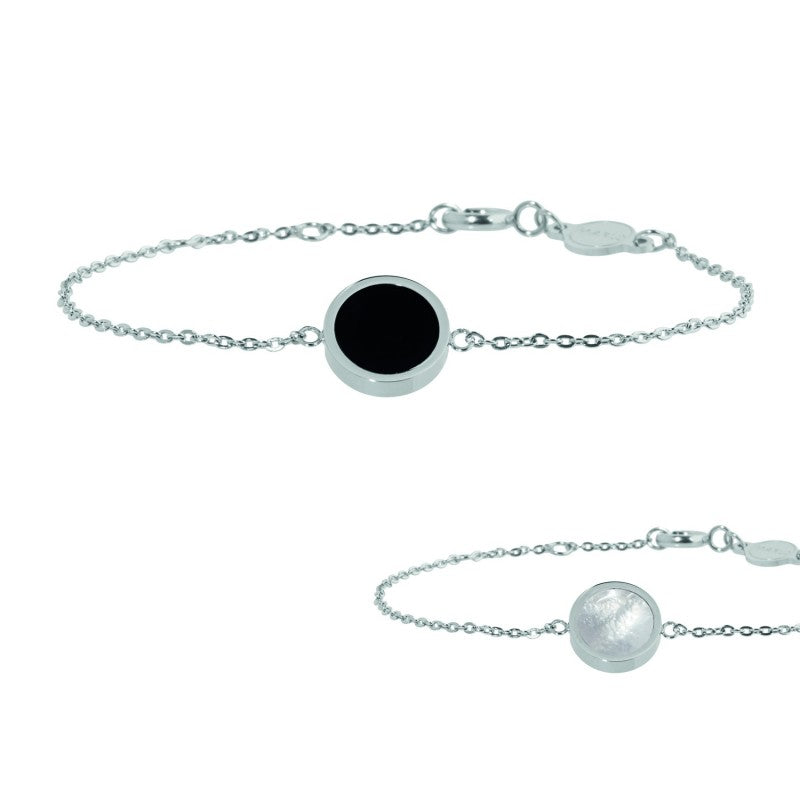 2br0045 Bracciale acrilico e madreperla