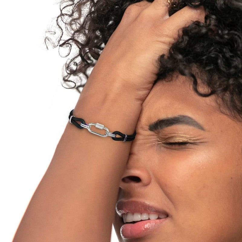 Bracciale anello centrale ovale